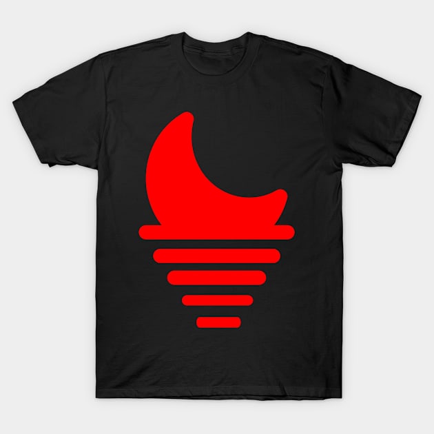 Full red moon T-Shirt by Dsense Ilustrator